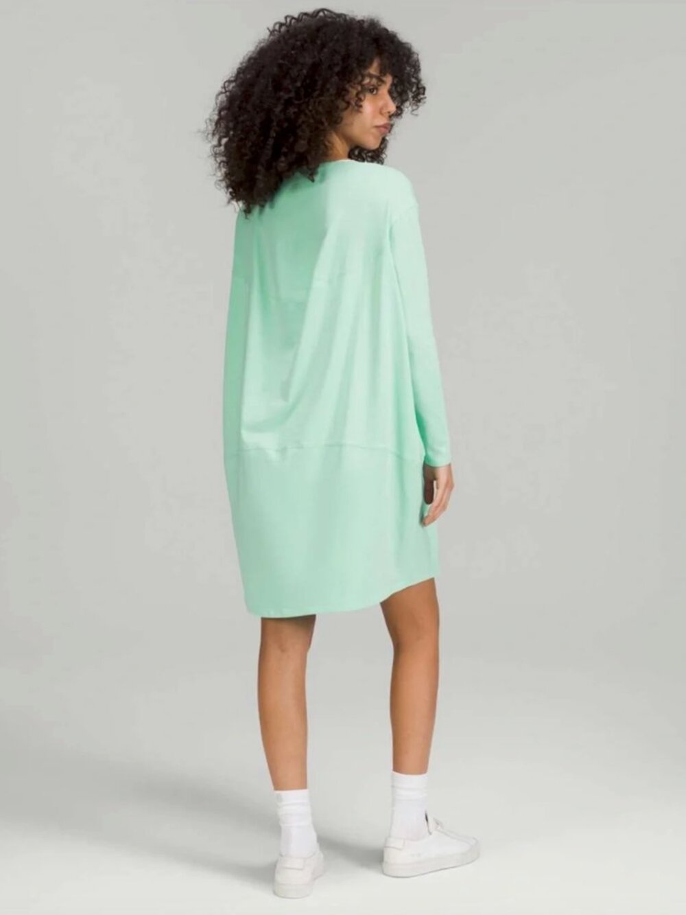 Lululemon Back in Action Long Sleeve Dress, Wild Mint - Picture 2 of 5